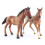 4Pcs Simulation Horse Inomhus 4