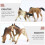 4Pcs Simulation Horse Inomhus 11