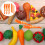 10Pcs Simulation Räkor Leksaker Restaurang Pedagogiskt 8