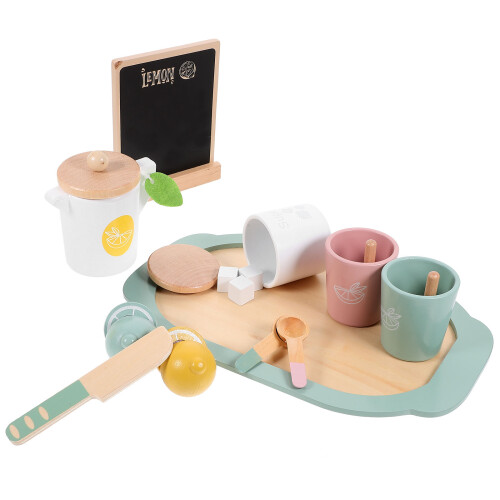 2 Set Eftermiddagste Playthings Simulerad Träcitron Leksak 2