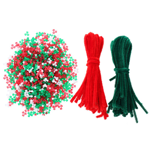 Kit Com 1060 De De Natal Plástico Para Colar E Pulseira 2