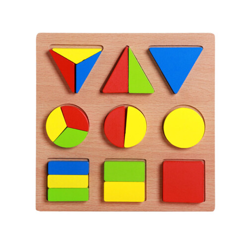 3 Set Geometriska Form Inlåsningar Parbildning
