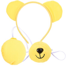 Set Cosplayparty Raccoon Kostymaccessoar Huvudband Näsa