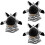 3St Plush Zebra Handdocka Leksak För Barn 8