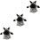 3St Plush Zebra Handdocka Leksak För Barn 7