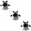 3St Plush Zebra Handdocka Leksak För Barn 11