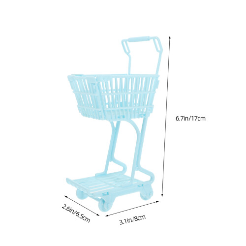 Mini Shoppingvagn För Barn Handtag För Förvaring Och Lek 1