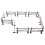 2 Set Miniatyrfönster För Dockhus Diy Mikrolandskap 2
