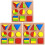 3 Set Geometriska Form Inlåsningar Parbildning 2