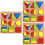 3 Set Geometriska Form Inlåsningar Parbildning 6