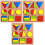 3 Set Geometriska Form Inlåsningar Parbildning 3