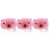 3Satser Barnleksak Bubbelmaskin Sats Rosa ABS Material Present 8