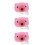 3Satser Barnleksak Bubbelmaskin Sats Rosa ABS Material Present 7