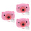 3Satser Barnleksak Bubbelmaskin Sats Rosa ABS Material Present 2