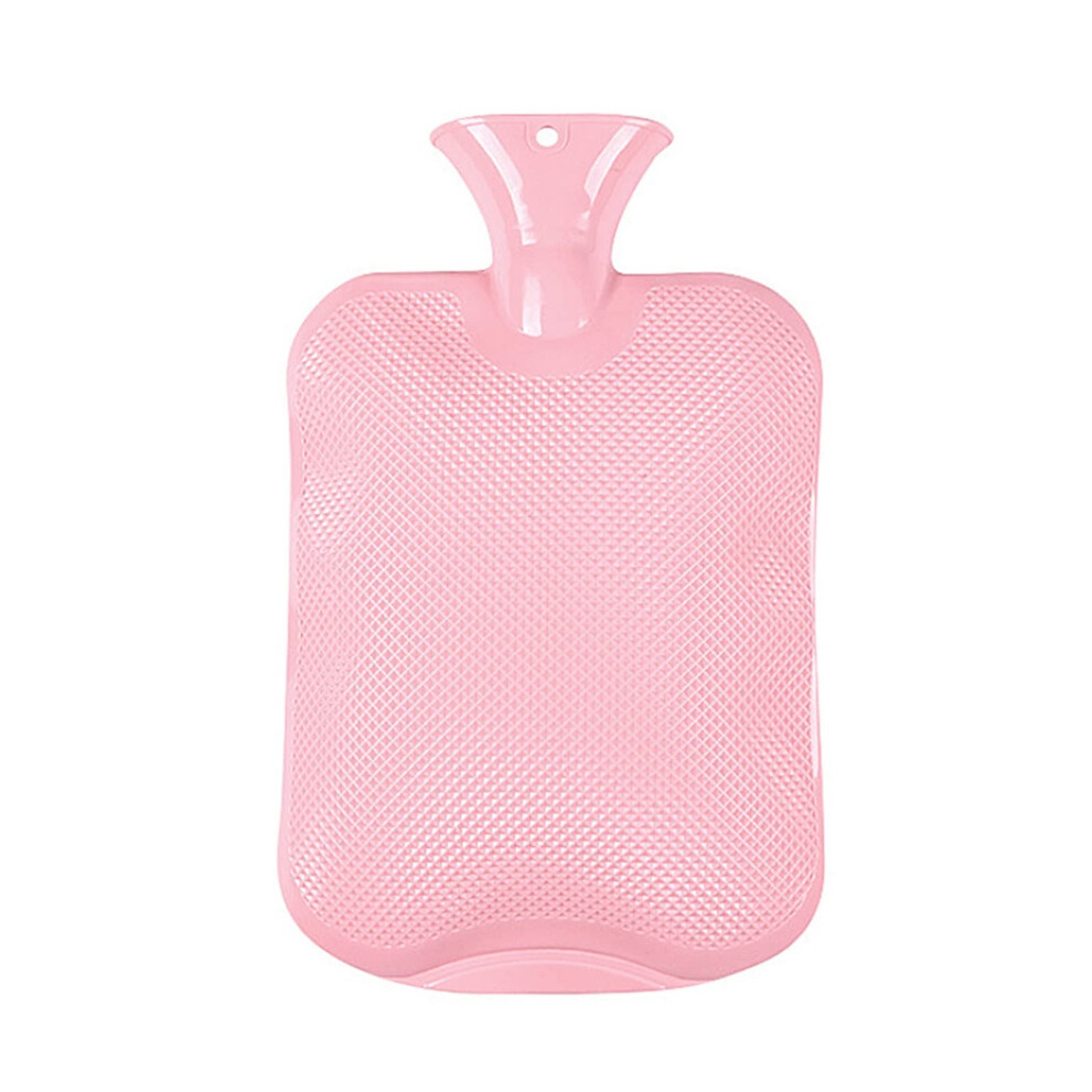 Hot Water Bottle Rubber Density Winter Hand Warmer Portable Thick Pocket Pink