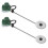 2Pcs Doll House Miniature Lawn Mower Model Decorative Tiny Mower 4