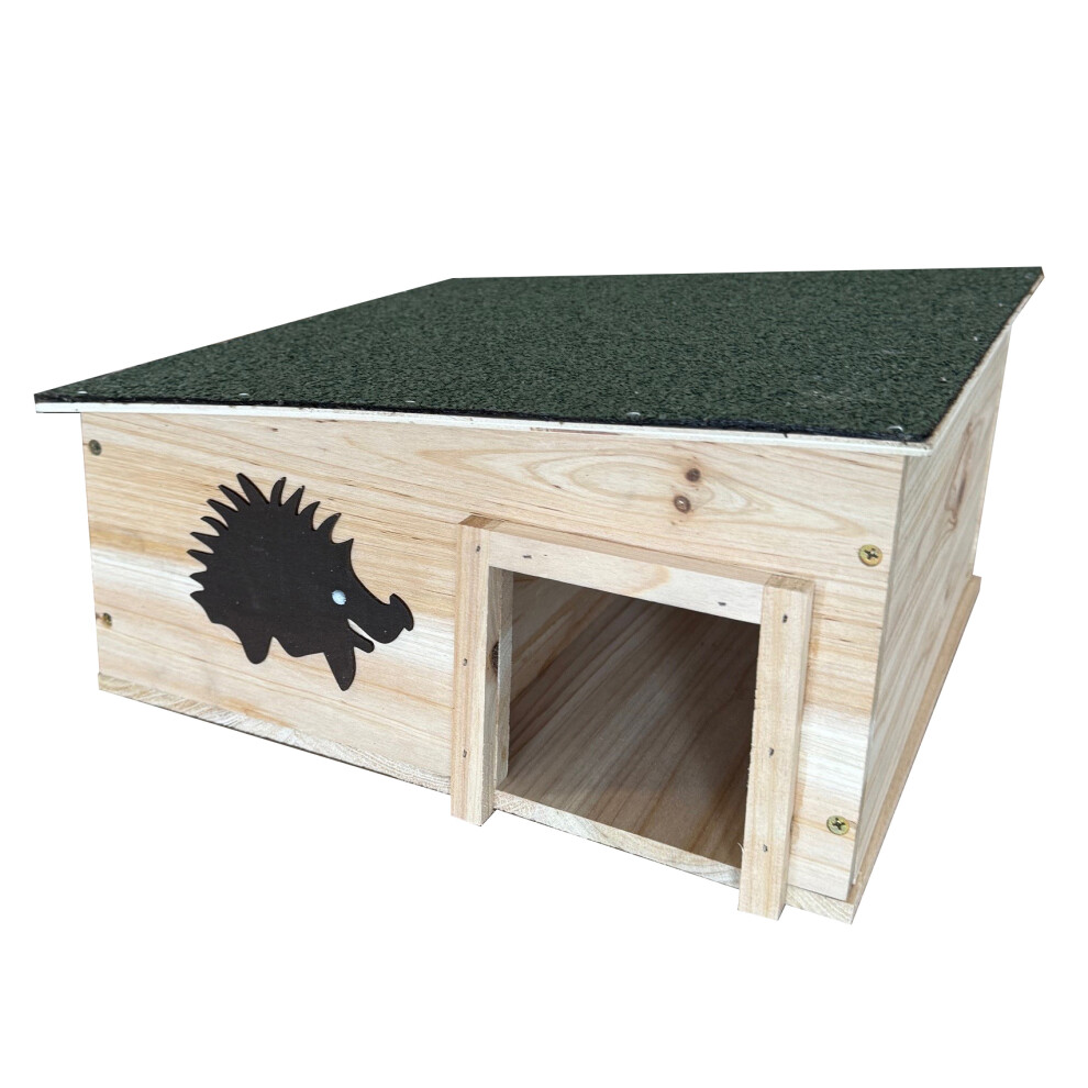 Selections Wooden Hedgehog House & Hibernation Shelter With 2 Chambers