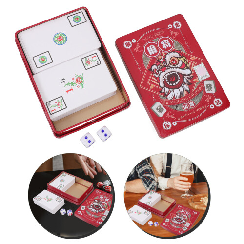 Conjunto De De Mahjong Chinês Com Dados 2
