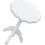 4Pcs White Mini Round Table Figurines Miniature Wooden House Decor 1