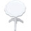 4Pcs White Mini Round Table Figurines Miniature Wooden House Decor 11