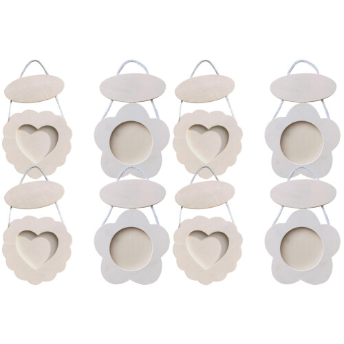 8St Obehandlade Träramar För Lerprojekt DIY 1
