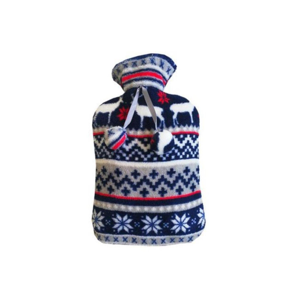 Hot Water Bottle Protective Cover Coral Fleece Washable Removable Style 2 Fits Standard Hot Water Bottle