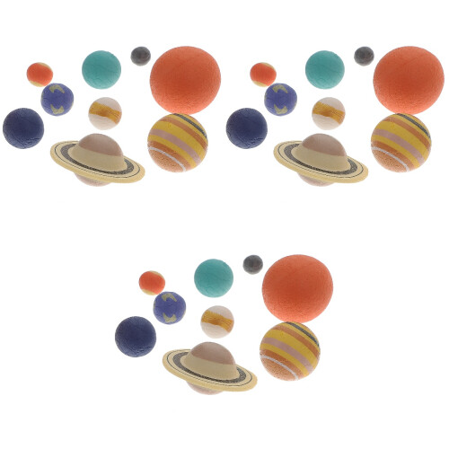 3 Sets Planetenmodell Sonnensystem Lernspielzeug Für 2