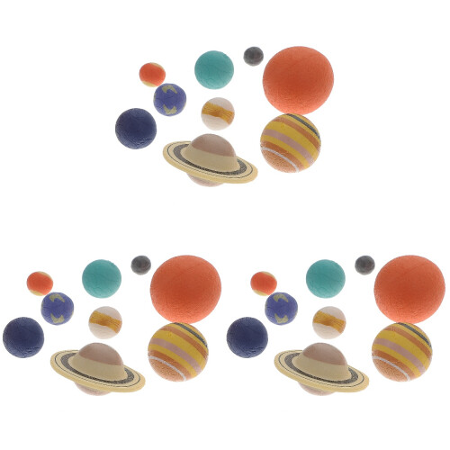3 Sets Planetenmodell Sonnensystem Lernspielzeug Für 1