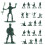 100 Pièces Mini Soldats Figurines Table À Sable 3