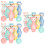 24 Mini Set Bowling Colorato Giochi Sportivi Per 7