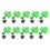 10Stk Schnurrbart Clips St Patricks Day Anhänger 7