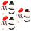 3 Sets 16Pcs Snowman Decorating Kit With Scarf And Hat 8