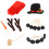 3 Sets 16Pcs Snowman Decorating Kit With Scarf And Hat 2