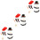 3 Sets 16Pcs Snowman Decorating Kit With Scarf And Hat 6