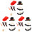 3 Sets 16Pcs Snowman Decorating Kit With Scarf And Hat 3