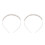 Rhinestone Braut Haarspange Silber 4