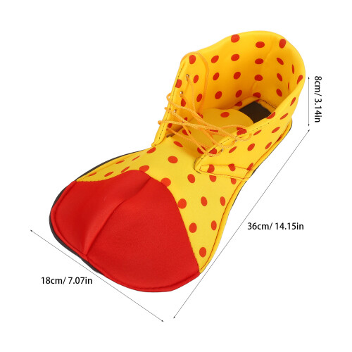 Paar Durchschnittlich Große Clownschuhe Mit -Design 2