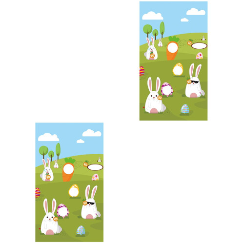 2 Pièces De Jeu Pâques Œuf Suspendu Sacs Sable 2
