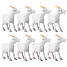 8 Teile Ziegenmodelle Tierfiguren Mikro Skulpturen