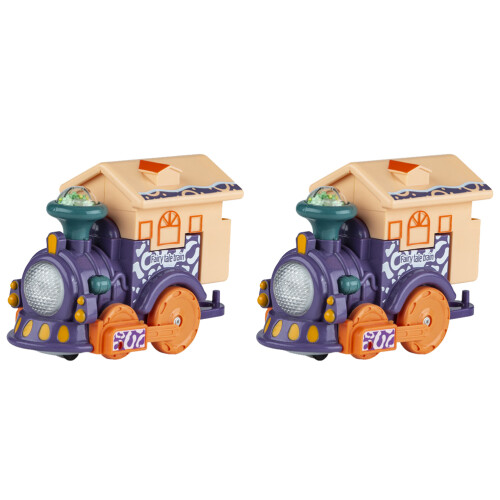 2 Pièces Train Électrique Éducatif À Tactile Pour Enfant Violet 1