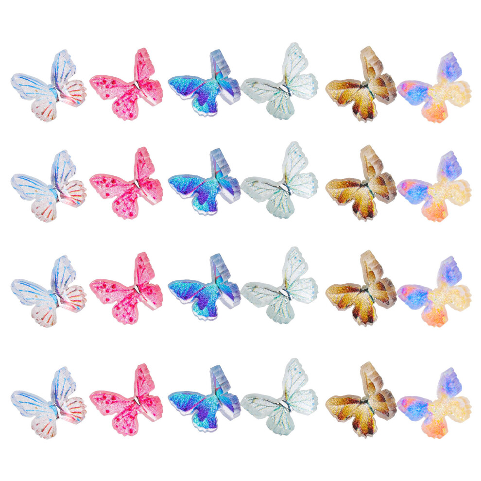 72 Sztuki Mini Motyle Dekoracja Mikro Krajobrazu Bonsai Dla Lalek-image