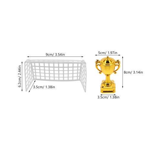 De Miniatura Para Pastel De Fútbol Plástico 1
