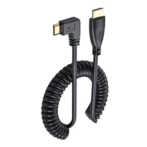 90 Degree Mini HDMIcompatible Male to HDMIcompatible- right