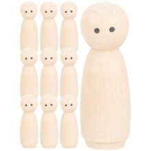 10 Sztuk Niekompletne Drewniane Blank DIY Do Malowania