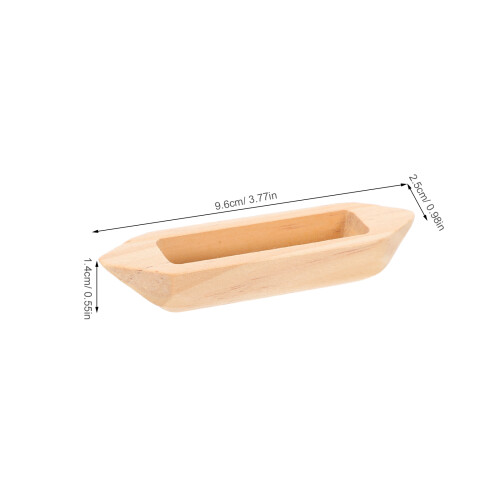 3 Pièces De Canoë En Miniature Décoration Ornement 1