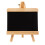 2Pièces Tableau Noir En Bois Mini Supporté Pour Dessin Et Messages 2