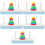5 Sets Kids Stackable Tower Stacking Toy Educational 7