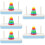 5 Sets Kids Stackable Tower Stacking Toy Educational 11