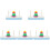 5 Sets Kids Stackable Tower Stacking Toy Educational 2