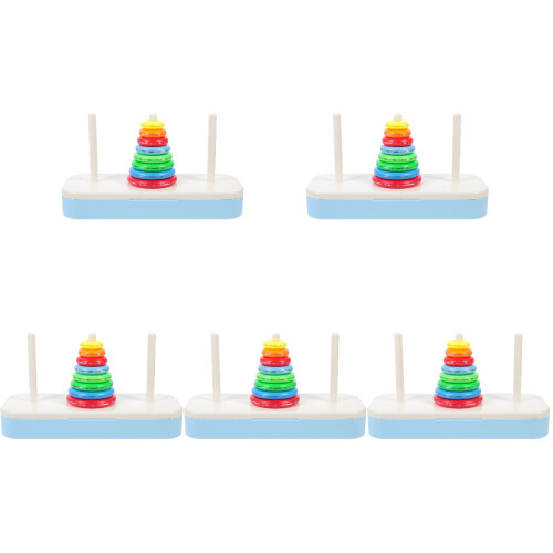 5 Sets Kids Stackable Tower Stacking Toy Educational 1